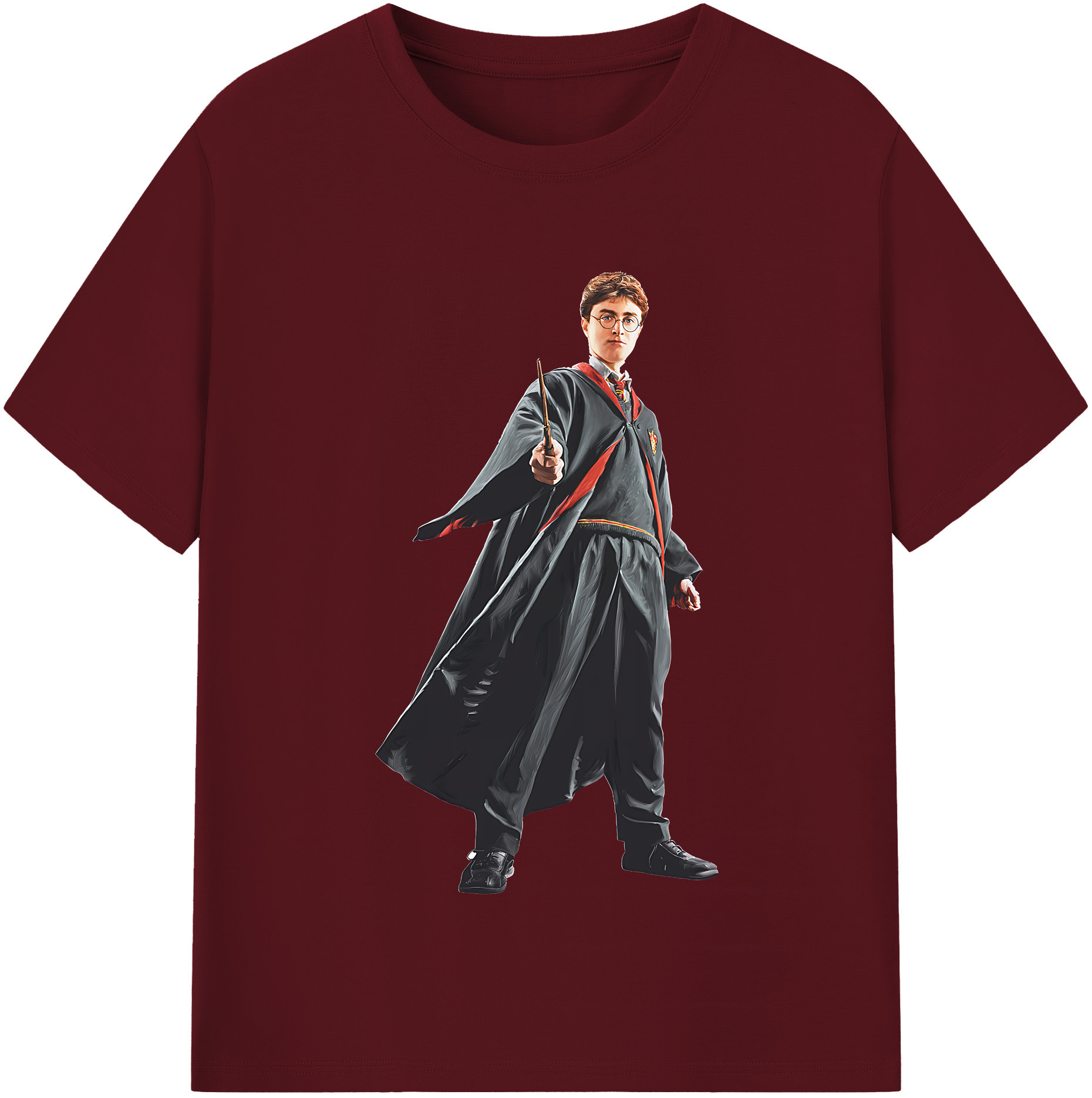 （画像用） Harry Potter ハリー・ポッターシリーズ 綿100％半袖Tシャツ（フロントプリント）